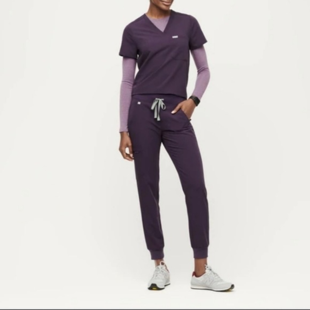 XXS Purple Shadow Figs Scrubs